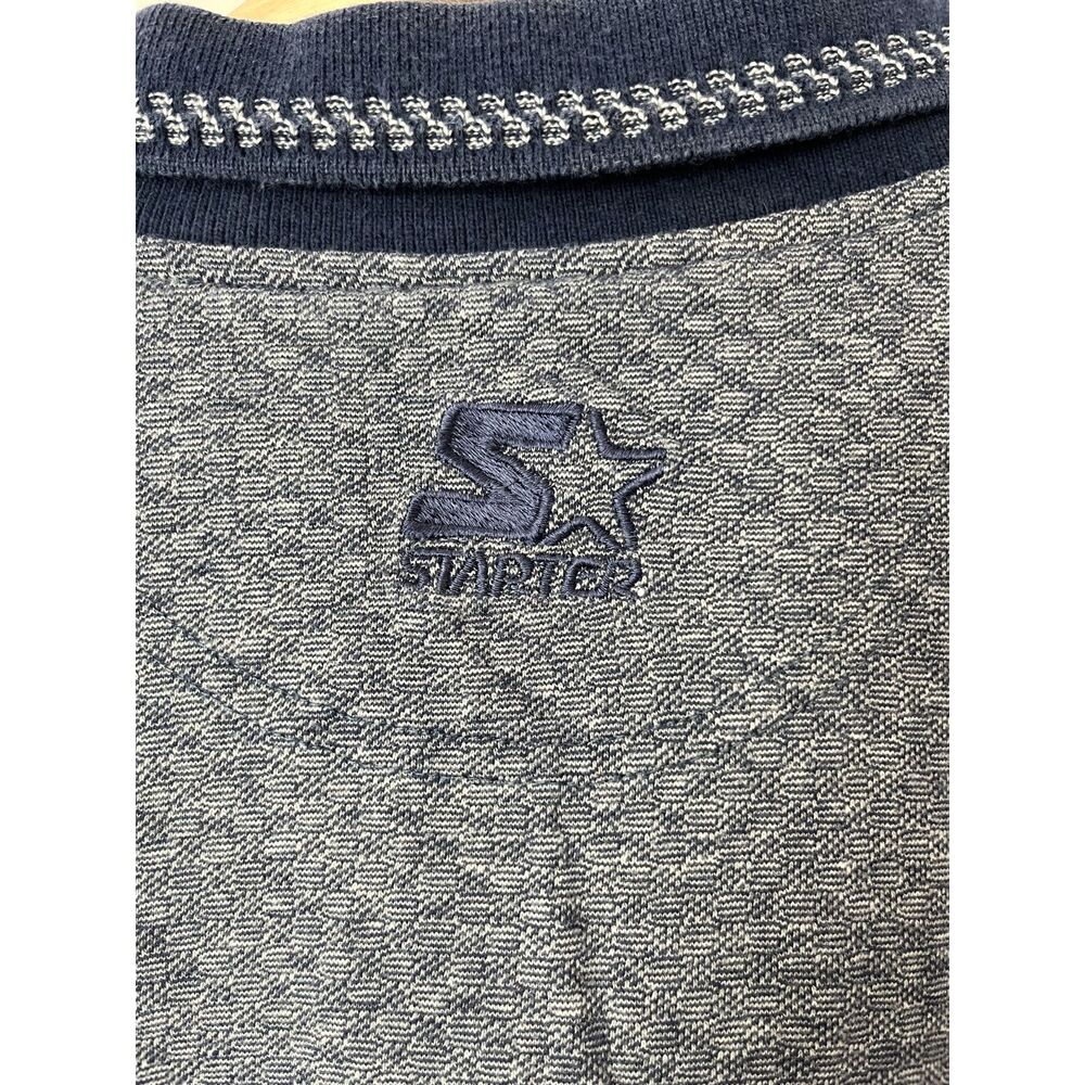 Vtg Dallas Cowboys Mens Polo Shirt Navy Blue Large NFL Football Starter Pro Line - Picture 8 of 13